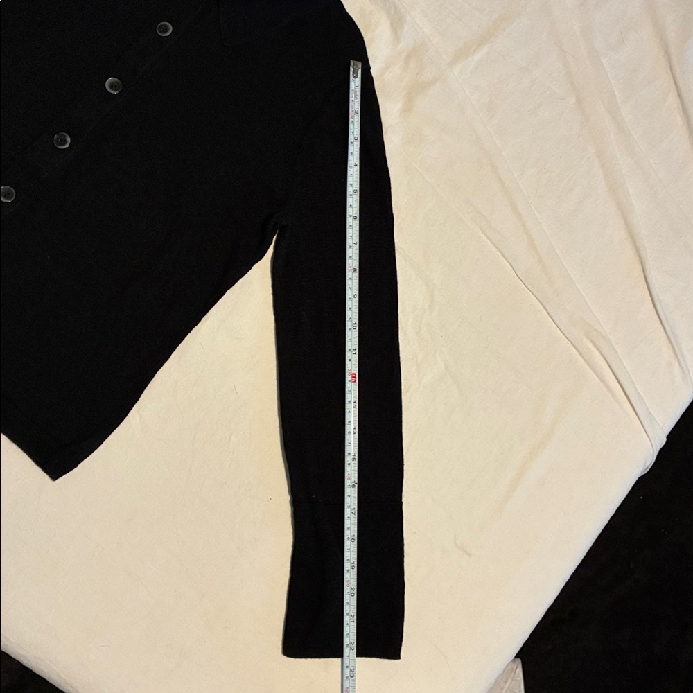 J. Crew Midnight Black Button-Up Sweater - Picture 10 of 12